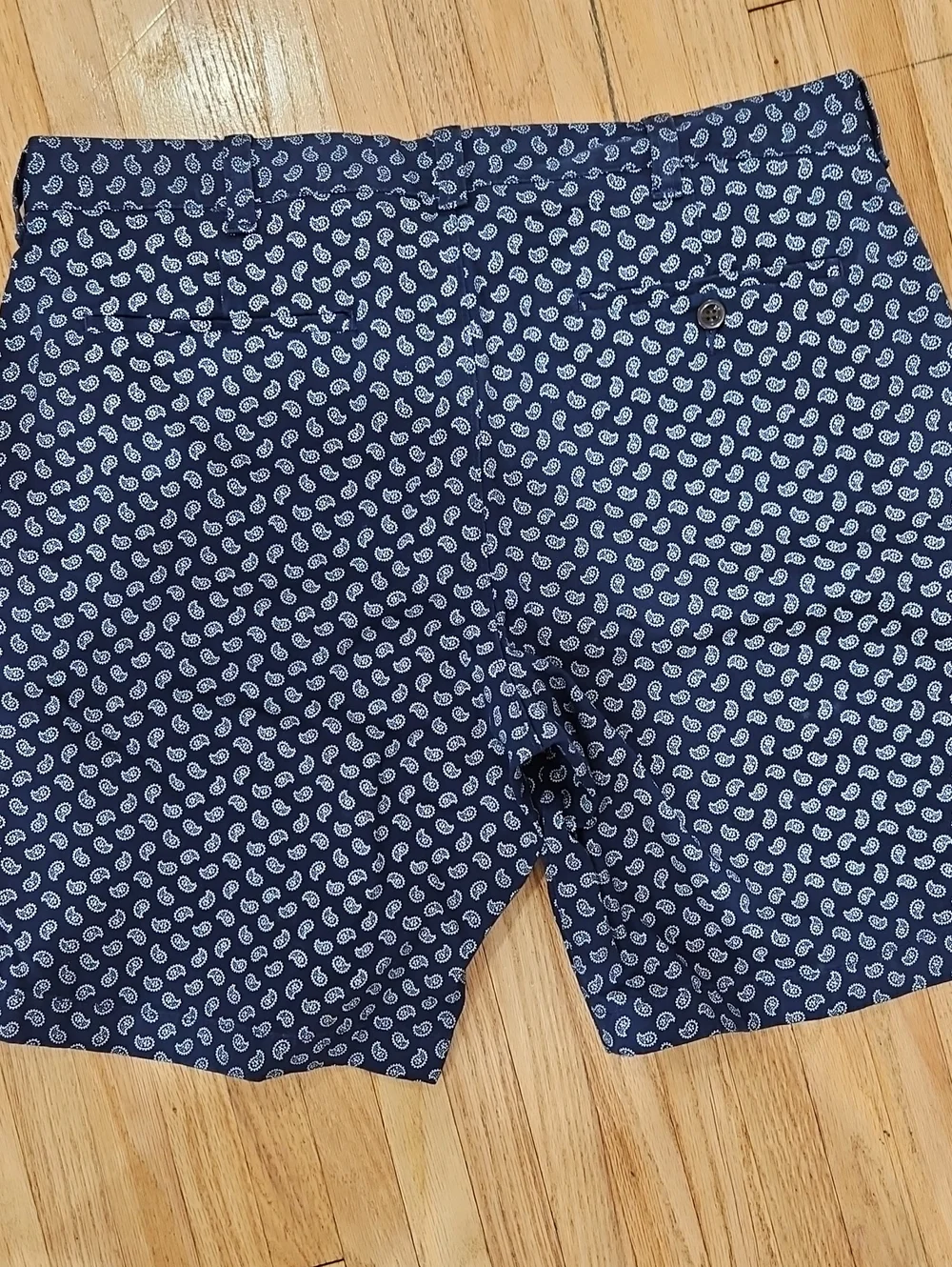 J. Crew Navy Paisley Cotton Chino Shorts